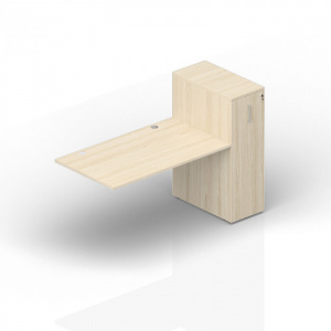 Стол с приставным шкафом (приставной элемент) - ETPG128T112 1200х800х1120 (GDB)