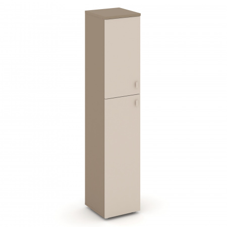 Шкаф высокий узкий (1 средний фасад ЛДСП + 1 низкий ЛДСП)
