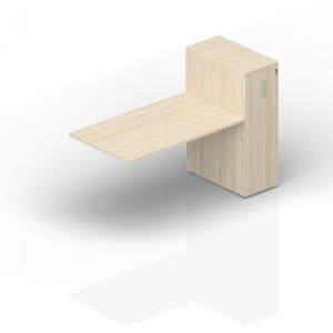 Стол с приставным шкафом (приставной элемент) - ETPM128T112 1200х800х1120 (GDB)