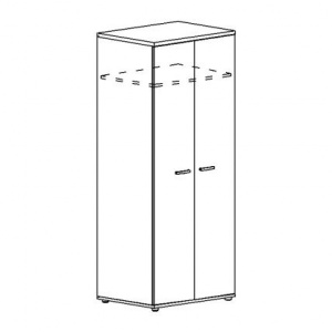Шкаф для одежды глубокий (78x59x193)  Albero А4 9311