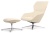 Кресло RV DESIGN Selin кресло + оттоманка (кожа)