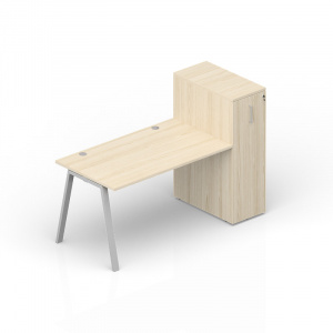 Стол с приставным шкафом - ARTPG148T112 1400х800х1120 (GDB)